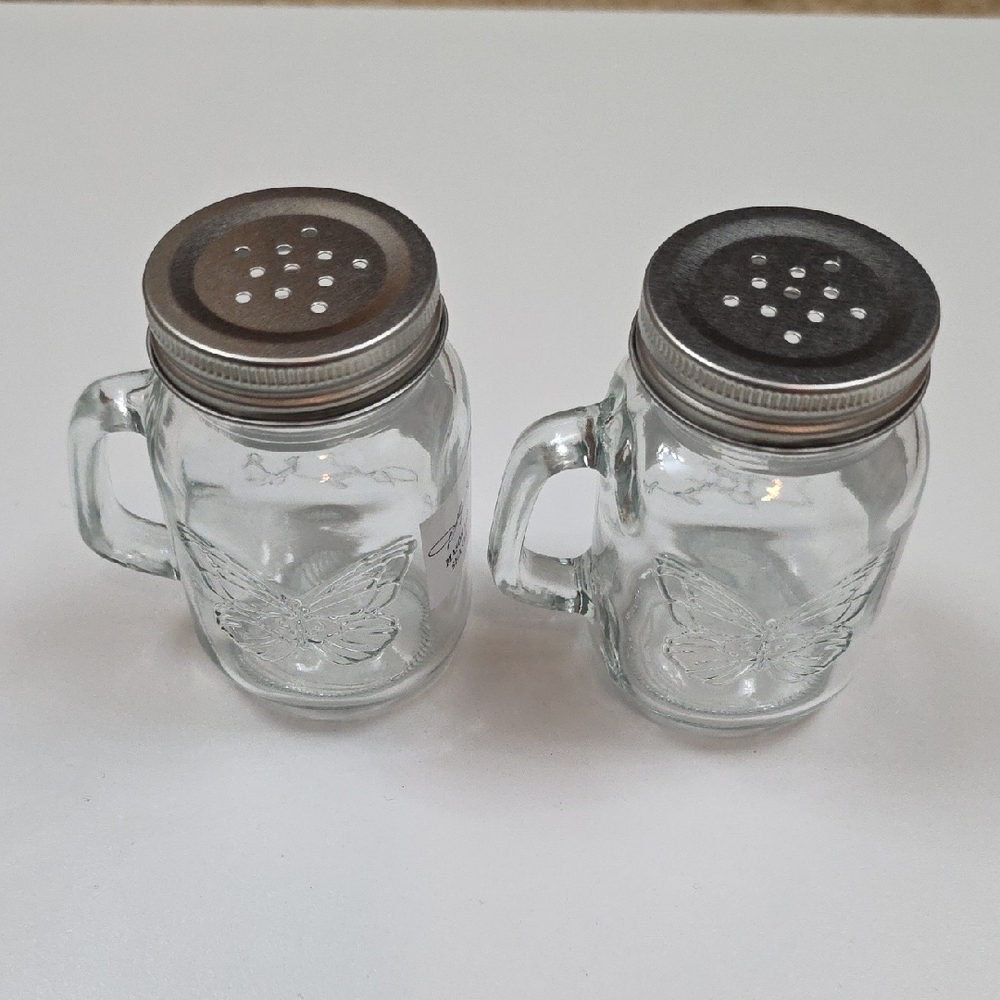 Dolly Parton Glass Mason Jar Shakers - Butterfly